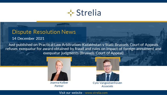 Strelia Just published on Practical Law Arbitration Kazakhstan